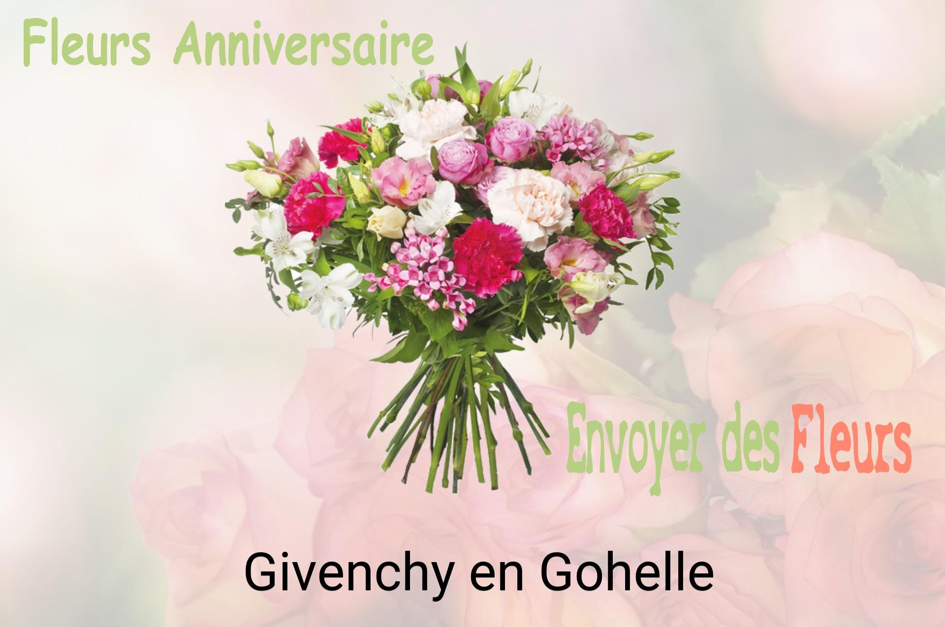 Bouquet de fleurs d’anniversaire livré à Givenchy-en-Gohelle