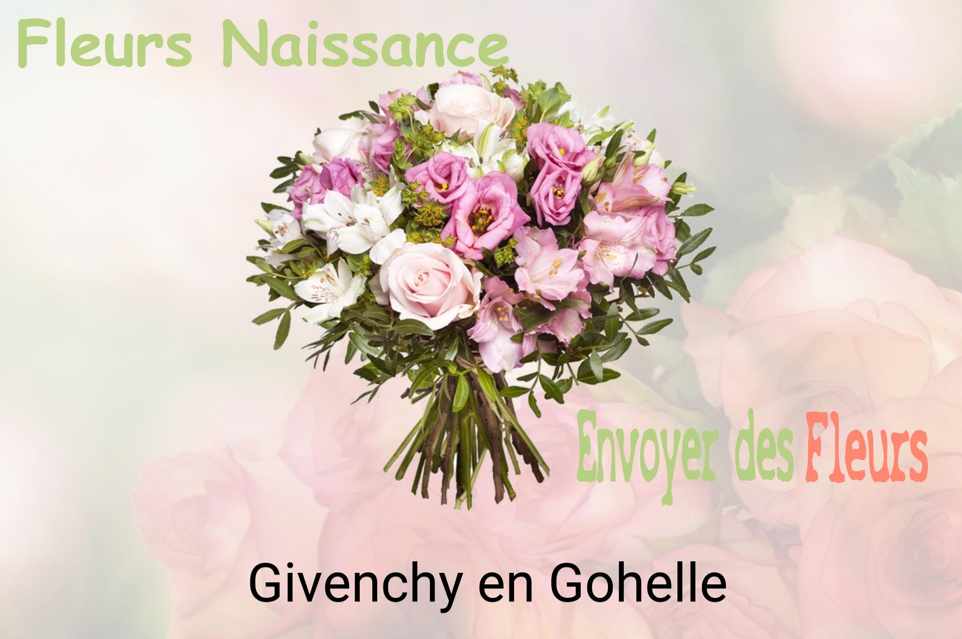 Bouquet de fleurs de naissance livré à Givenchy-en-Gohelle